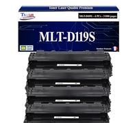 T3AZUR - 4X Toners compatibles avec Samsung MLTD119S D119S pour Samsung ML2020 ML2510 ML2520 ML2570 ML2570G ML2571N SCX4321 SCX4521 SCX4521F SCX4521FG SCX4521G
