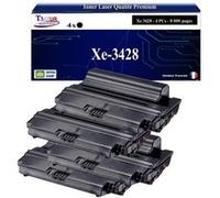 T3AZUR -4x Toners compatibles avec Xerox Phaser 3428, 3428D, 3428DN - Noir Noir