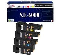 T3AZUR -4x Toners compatibles avec Xerox Phaser 6000, 6010, WorkCentre 6015 (Noir + Couleur) Noir, Cyan, Magenta, Jaune
