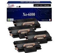 T3AZUR -4x Toners compatibles avec Xerox Phaser 6100 (106R00684) - Noir Noir