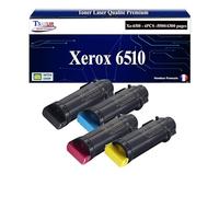 T3AZUR - 4X Toners compatibles avec Xerox Phaser 6510, WorkCentre 6515