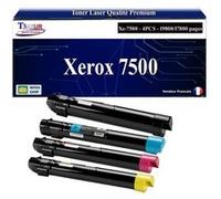 T3AZUR -4x Toners compatibles avec Xerox Phaser 7500 Noir, Cyan, Magenta, Jaune