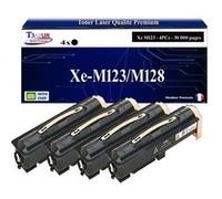 T3AZUR -4x Toners compatibles avec Xerox WorkCentre M123/M128 (006R01182) - Noir Noir