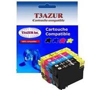 T3azur 5 cartouches d'encre compatibles 29xl pour epson expression home xp435, xp442, xp 435, xp 442 G