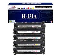 T3AZUR - 5X Toners compatibles avec 131X pour HP Laserjet Pro 200 Color M251 M251N M251NW MFP-M276 MFP-M276N MFP-M276NW