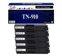 T3AZUR -5x Toners compatibles avec Brother TN910 (TN-910BK) pour Brother HL-L9310CDW, HL-L9310CDWT, HL-L9310CDWTT, MFC-L9570CDWT - Noir