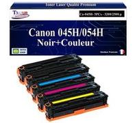 T3AZUR -5x Toners compatibles avec Canon 045H/054H pour Canon LBP611Cn LBP613Cdw LBP621Cw LBP623Cdw MF631Cn MF633Cdw MF635Cx MF641Cw MF643Cdw MF645Cx Noir, Cyan, Magenta, Jaune