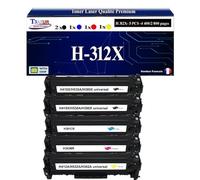T3AZUR -5X Toners compatibles avec CF380X CF381A CF382A CF383A 312X pour HP Laserjet Pro 400 Color MFP M476dn M476dw M476nw