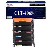 T3AZUR - 5x Toners compatibles avec Samsung CLT-406S pour Samsung CLP360 CLP365 CLP365W CLX3300 CLX3305 CLX3305FN CLX3305FW CLX3305W Muti-couleur G