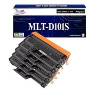 T3AZUR - 5X Toners compatibles avec Samsung MLT-D101S pour Samsung ML-2160 ML-2161 ML-2162 ML-2164 ML-2164W ML-2165 ML-2165W ML-2168