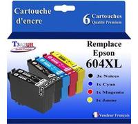 Cartouche compatible avec Epson 604 XL pour Epson WorkForce WF-2935DWF WF-2950DWF Noire Noire