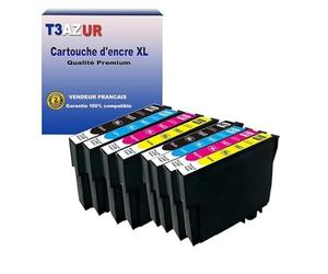 T3AZUR - 8 Cartouches Compatibles avec Epson 603 XL pour Epson XP-2100 XP-2105 XP-2150 XP-2155 XP-3100 XP-3105 XP-3150 XP-4100 XP-4105 XP-4150 WF-2810 WF-2820 WF-2830 WF-2840 WF-2850