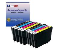 T3AZUR - 8 Cartouches compatibles avec Epson Workforce WF-2810 WF-2820 WF-2830 WF-2840 WF-2845 WF-2850 WF-2870 WF-2835, 603XL