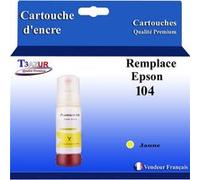 T3AZUR - Bouteille compatible avec Epson EcoTank ET-1810, ET-2710, ET-2711, ET-2712, ET-2713 - Jaune G