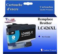 - Cartouche compatible avec Brother MFC-J4335DW, MFC-J4340DW, MFC-J4540DW, MFC-J4540DWXL, LC426 XL Cyan