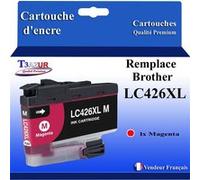 T3AZUR- Cartouche compatible avec Brother MFC-J4335DW, MFC-J4340DW, MFC-J4540DW, MFC-J4540DWXL, LC426 XL Magenta Magenta G