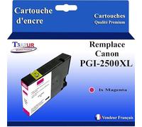 Cartouche compatible avec Canon Maxify MB5350, MB5450 remplace Canon PGI-2500 XL Magenta - T3AZUR