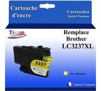 T3AZUR - Cartouche compatible Brother MFC-J5945DW, MFC-J6945DW, MFC-J6947DW, LC3237 (LC-3237Y) XL Jaune Jaune