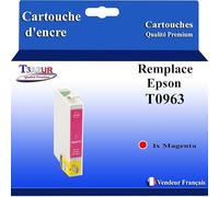 T3AZUR Cartouche Compatible pour Epson Stylus Photo R2880 remplace Epson T0963 Magenta