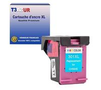 T3AZUR - Cartouche d'encre compatible remplace HP 301 301XL Couleur pour HP Deskjet 3054, 3054a, 3055, 3055A, 3055A Couleur