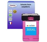 T3AZUR - Cartouche d'encre compatible remplace HP 305 305XL Couleur pour HP Deskjet Plus 4121 4121e 4122 4122e Couleur