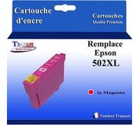 T3AZUR - Cartouches compatibles avec Epson XP-5100, XP-5105, XP-5115, XP-5150, XP-5155, WorkForce WF-2860DWF, WF-2865DWF, WF-2880DWF, WF-2885DWF, 502XL (série Jumelles) - Magenta Magenta G