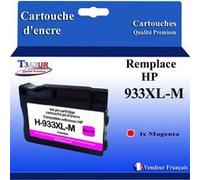 T3AZUR - Cartouches compatibles avec HP 933, HP 933XL pour HP OfficeJet 6600, 6700, 7110, 7510, 7510A, 7512, 7610, 7612 Magenta G