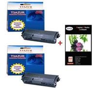 T3AZUR -Lot 2 Toner compatible Brother TN3060+ Pack 20 papiers photos A6 230gr Pack G