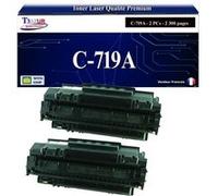 -2x Toners compatibles avec Canon 719 (3479B002) pour Canon LBP251dw, LBP252dw, LBP253x, LBP6300, LBP6300DN, LBP6310DN, LBP6650