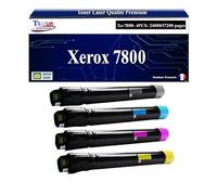 T3AZUR -Lot de 4 Toners compatibles avec Xerox Phaser 7800
