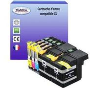 T3AZUR Lot de 5 Cartouches compatibles avec Brother LC129XL, LC125XL pour Brother MFC-J6520DW,MFC-J6720DW Noir, Cyan, Magenta, Jaune G