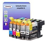 T3AZUR- Lot de 5 Cartouches compatibles avec Brother LC223 XL pour Brother DCP-J4120DW, DCP-J562DW Noir, Cyan, Magenta, Jaune G