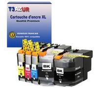 T3AZUR Lot de 5 Cartouches compatibles avec Brother LC225XL , LC229XL pour Brother MFC-J5320DW, MFC-J5620DW Noir, Cyan, Magenta, Jaune