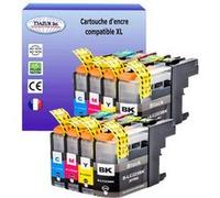 T3AZUR Lot de 8 Cartouches compatibles avec Brother LC223 XL pour Brother MFC-J1140W, MFC-J1150W, MFC-J1170W, MFC-J1180DWT Noir, Cyan, Magenta, Jaune G