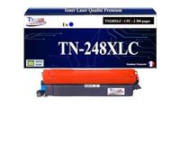 T3AZUR -Toner Compatible avec Brother TN248 XL pour Brother DCP-L3515CDW DCP-L3520CDW DCP-L3520CDWE DCP-L3555CDW DCP-L3560CDW - Cyan