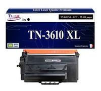 T3AZUR- Toner compatible avec brother TN-3610XL Noir (25 000 pages) Monochrome