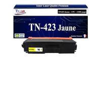 T3AZUR - Toner Compatible avec Brother TN421, TN423 Jaune pour Brother HL-L8260CDW HL-L8360CDW DCP-L8410CDN DCP-L8410CDW MFC-L8690CDW MFC-L8900CDW