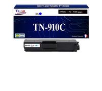 T3AZUR -Toner compatible avec Brother TN910 (TN-910C) pour Brother HL-L9310CDW, HL-L9310CDWT, HL-L9310CDWTT, MFC-L9570CDWT - Cyan