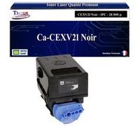 T3AZUR -Toner compatible avec Canon CEXV21 (0452B002) pour Canon IR-C2380i C2550 C2880 C3080 C3380 C3480 C3580 - Noir Noir