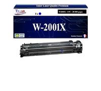 T3AZUR -Toner Compatible avec W2001X / W2001A (658X/658A) pour HP Color Laserjet Enterprise M751dn - Cyan