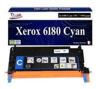 T3AZUR -Toner compatible avec Xerox Phaser 6180, 6180DN, 6180MFP, 6180MFPD, 6180MFPN, 6180N (113R00723)-Cyan Cyan