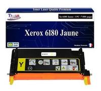 T3AZUR -Toner compatible avec Xerox Phaser 6180, 6180DN, 6180MFP, 6180MFPD, 6180MFPN, 6180N (113R00725)-Jaune Jaune
