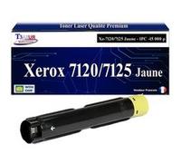 T3AZUR -Toner compatible avec Xerox WorkCentre 7120, 7125, 7220, 7225 (006R01458) - Jaune Jaune