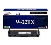 T3AZUR - Toner Laser compatible avec HP Color LaserJet Pro MFP M283cdw, M283fdn, M283fdw,W2211X remplace HP 207X Cyan (avec puce) G