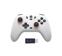 T4 Nova Lite Wireless Controller Gamepad with Hall Effect Sensor for IOS Android PC W/ Receiver White