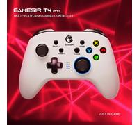 T4 Pro Version Blanche Contrôleur De Jeu Bluetooth Manette De Jeu Sans Fil 2.4g Pour Nintendo Pc Téléphone Portable Jeux Cloud