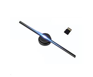 T40 3D Fan Hologram Projector Wall-Mounted WiFi Remote Advertising Display LED Sign Holographic Lamp Player Support Images Video for Advertising (Wattage : Highlight Version)