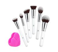 T4B ILU Bake You Happy 7 Piece Set Makeup Brushes For Foundation, Contouring, Powder, Blush, Bronzer Make up And Makeup Brush Cleaner