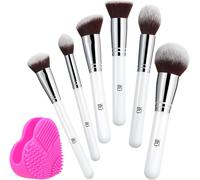 T4b Ilu Bake You Happy 7 Piece Set Makeup Brushes For Foundation, Contouring, Powder, Blush, Bronzer Make Up And Makeup Brush Cleaner