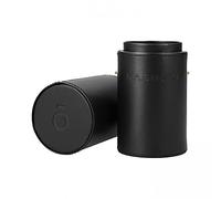 T4B Kashoki Tube Porte Pinceaux à Maquillage Noir, Fabriqué en Cuir Ecologique, Très Pratique, Dimensions 225mm de Hauteur x 70mm de Diamètre, 1 Piece